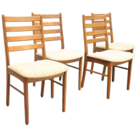 Set Van 4 Deense Eetkamerstoelen