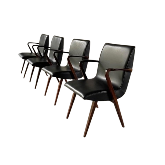 4 Poly-z Stoelen A.a Patijn Jaren 50 Vintage Joure Zijlstra 1