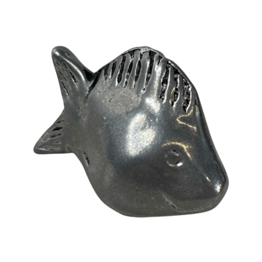 Handmade - Fish Shaped Drawer / Door Pull Or Handle - Casted Aluminum (new Old Stock) - Made In I 1