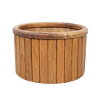 Vintage Planter Eiken Hout Plantenbak Scandinavisch Design thumbnail 1