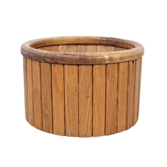 Vintage Planter Eiken Hout Plantenbak Scandinavisch Design 1