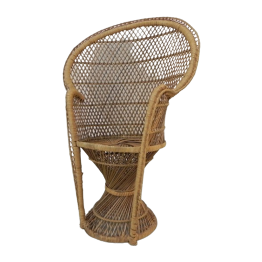 Vintage Rotan En Bamboe 'emmanuelle' Stoel, Klein Model 1