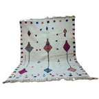 Authentiek Marokkaans Berber Beni Ourain Tapijt 300X200 Cm - 100% Wol, Handgemaakt thumbnail 1
