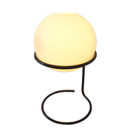 Vintage Tafellamp Dressoir Lamp Jaren 60 / 70 Bol Melkglas
