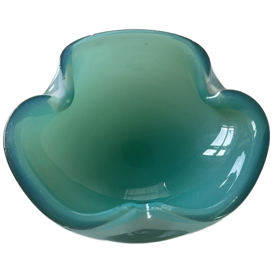 Blauwgroene Murano Sieradenschaal 1