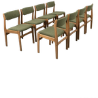 Set Van 8 Deense, Refurbished, Vintage Stoelen thumbnail 1