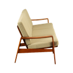 Deens Design Geherstoffeerde Bank Model No. 35 By Arne Wahl Iversen 1960s thumbnail 1