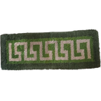 Vintage Groen Deurtapijt. thumbnail 1