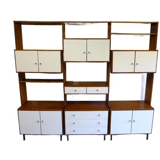 Prachtige Modulaire Vintage Wandkast 1
