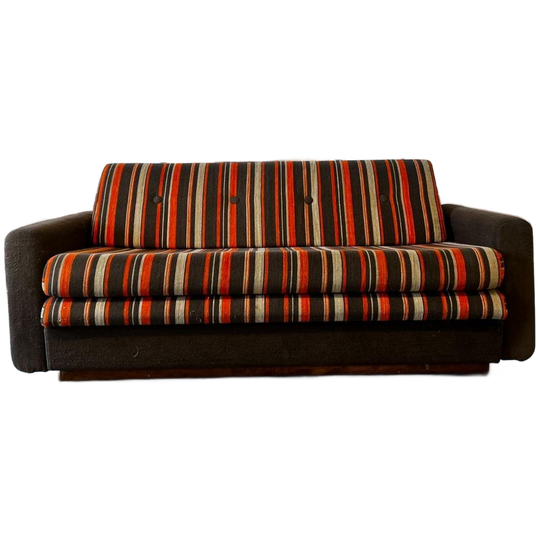 Vintage Uittrekbare Seventies Tweezit / Daybed / Zetel 1