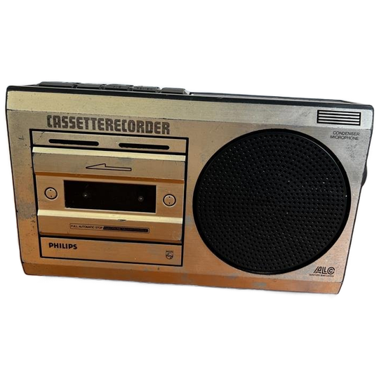 Vintage Casssette Recorder /radio Philips Hopper D6210 1