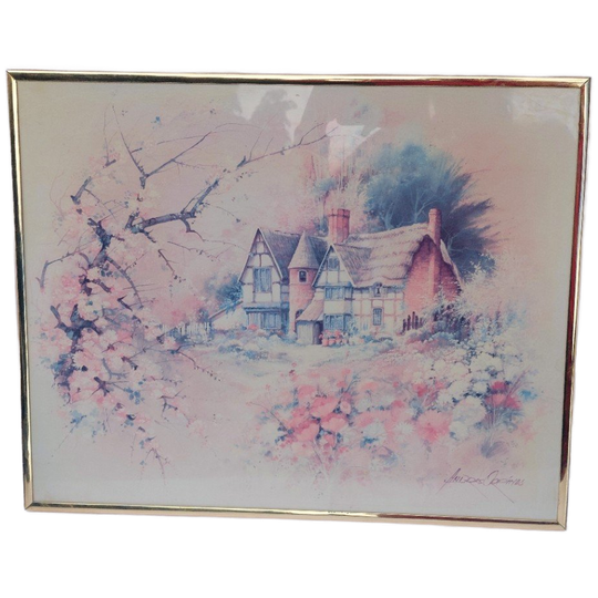 Romantisch Landschap – Andreas Orpinas – Metalen Lijst – 51X41  Met Ophangsysteem. 1
