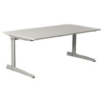 Ahrend 500 Bureau, Wit Blad, 160 X 80 Cm, Hoogte Instelbaar Onderstel