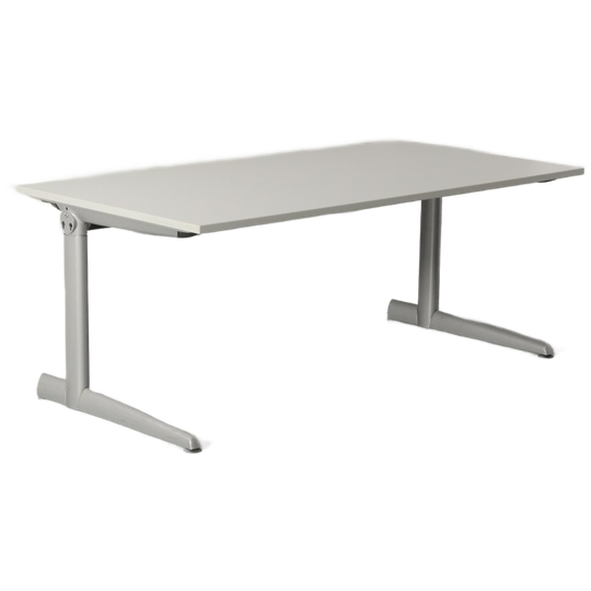 Ahrend 500 Bureau, Wit Blad, 160 X 80 Cm, Hoogte Instelbaar Onderstel 1
