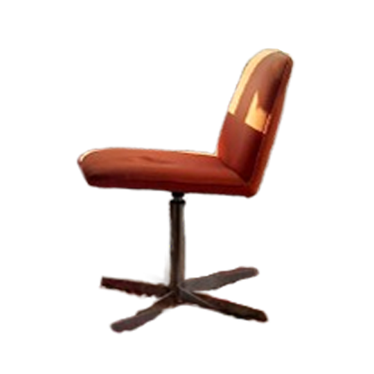 Te Koop Aangeboden 2 Orange Stoeltjes (terstal) Met Draaipoot 1
