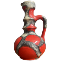 Red Fat Lava Vase By Jopeko Model 7201-21