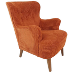 Artifort Oranje Rib Fauteuil | Theo Ruth Armchair Orange thumbnail 1