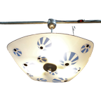 1960S Ceiling Lamp In White And Blue “Eyes” By Napako thumbnail 1