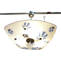 1960S Ceiling Lamp In White And Blue “Eyes” By Napako