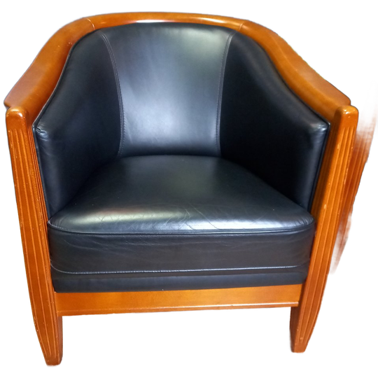 Donkerblauwe Vintage Clubfauteuils 1