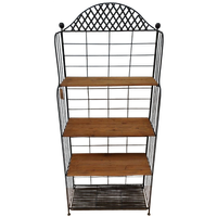 Vintage, Brocante Ijzeren Wandrek Etagère Plantenrek 802d