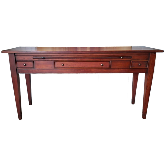 Klassieke Kersenhouten Sidetable, Wandtafel, Console Afm: 145x40cm En 72cm Hoog. 1