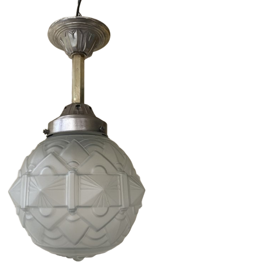 Hanglamp Plafondlamp Art Deco 1930 Frans 1