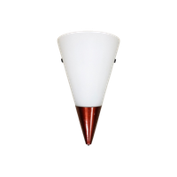 Vintage Lakro Wandlamp Glas En Metaal