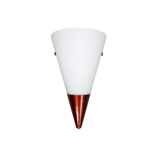 Vintage Lakro Wandlamp Glas En Metaal 1