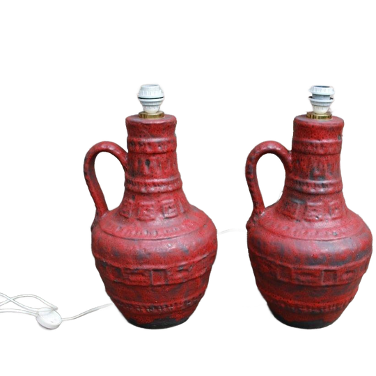 Vintage Xl Vaaslamp Rood 1