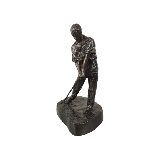 Bronzen Beeldje Golfer 1