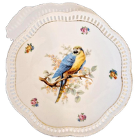Vintage Wandbord Met Papegaai Vogel
