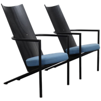 2X Postmoderne Fauteuil, 1980S (Setprijs)