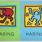 2x Keith Haring X Playboy Zeefdruk 60x45 Cm. thumbnail 1