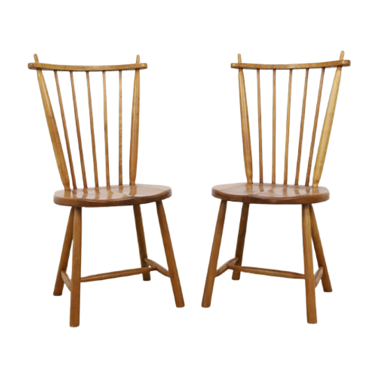 2x Spijlenstoel De Ster Geldermalsen, 1960s 1