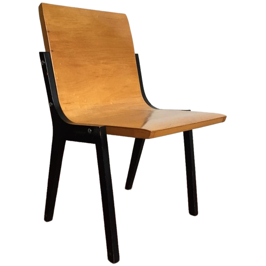 Set V 4 Roland Rainer Plywood Stoelen Jaren 50 60 1