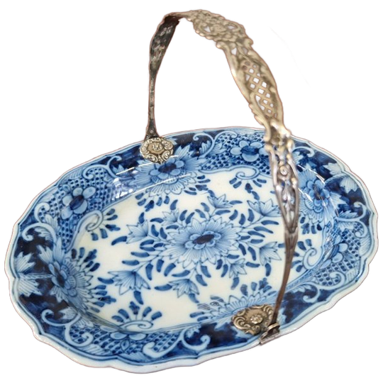 Makkum Schaaltje Met Echt Zilveren Hengsel 1