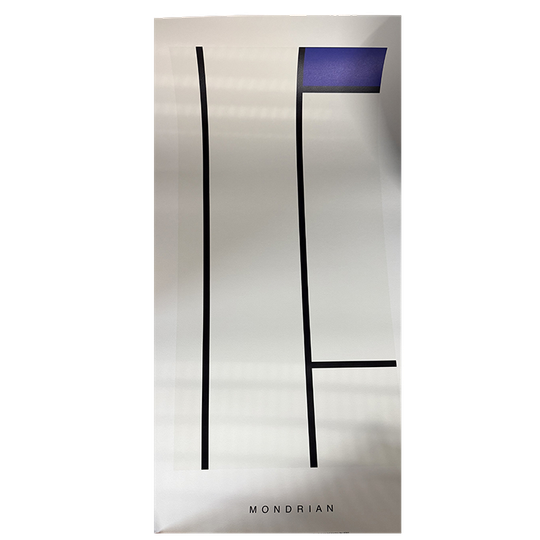 Piet Modrian (1872-1944), "composition (blanc Et Bleu)", 1936, Copyright Modrian/holtzman Trust, Printed In Italy 1