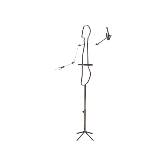 Unique Commissioned Steel Mannequin Art Work 1970s 1
