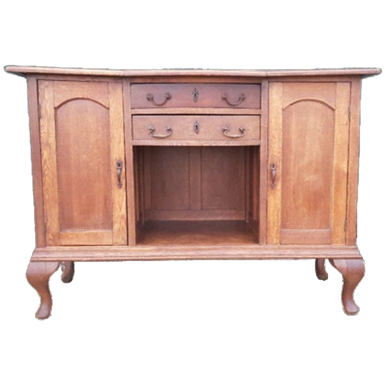 Antieke Commode Art Deco Kastje Vintage Dressoir Queen Anne 1