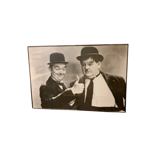 Poster Laurel And Hardy 1960 Ingelijst