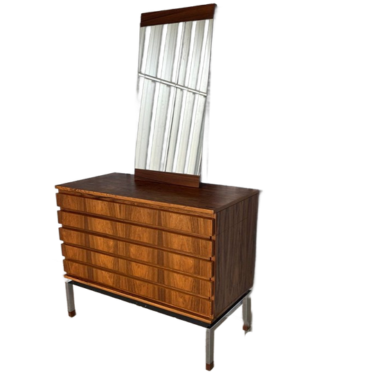 Vintage Ladenkast Commode Incl. Spiegel 1