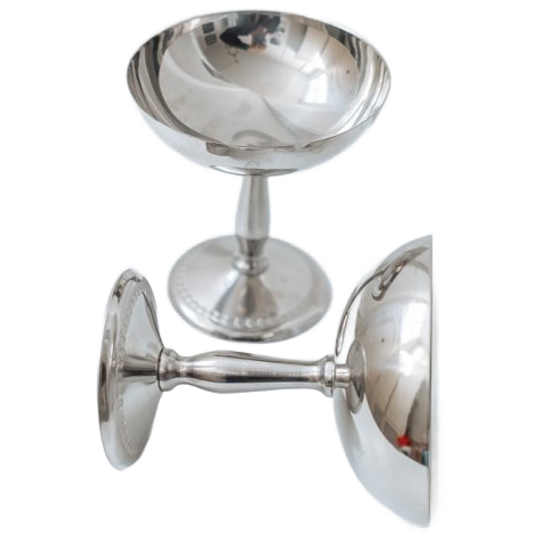 Set Van 2 Vintage Italiaanse Rvs Coupes 1