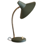 Mid-Century Donkergroene Bureaulamp thumbnail 1