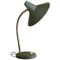 Mid-Century Donkergroene Bureaulamp