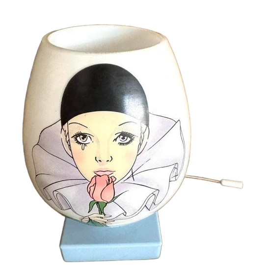 Pierrot Wandlampje Jaren 70 Opaalglas 1