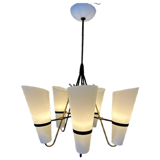 Vintage 1950’s Hanglamp – Opaline 1