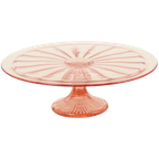Art Deco Roze Taartschotel Rosaline Depression Glass Verrerie Scailmont thumbnail 1