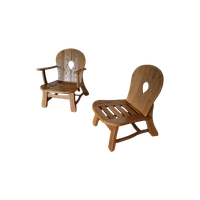 Oak Lounge Chairs 1960s