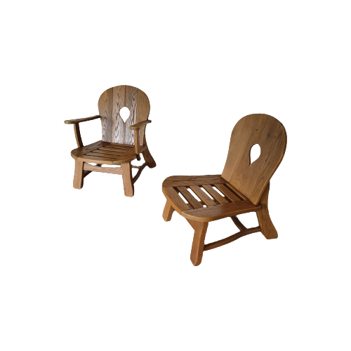 Oak Lounge Chairs 1960S